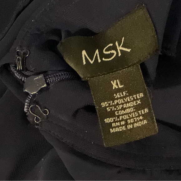 Msk. Navy blue,one piece cut out size xl. long sleeve rhinestone jumpsuit. - Picture 5 of 7